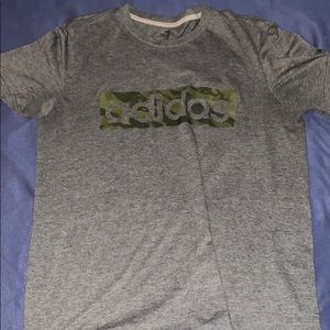 Grey and Camo Adidas Shirt
